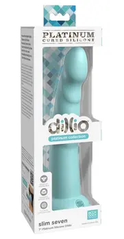 Dillio Platinum Slim Seven Teal 19.7 cm Anatomski Model, Silikon