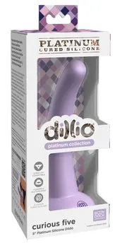 Dillio Platinum Curious Five Silikonski Model Ljubičasta 14.6 cm