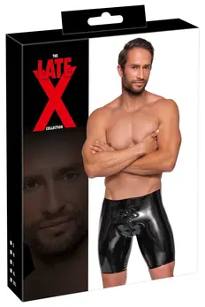 LateX Muške Lateks Pantalone sa Prednje-Zadnjim Rajsferšlusom XL Crna 0.4mm