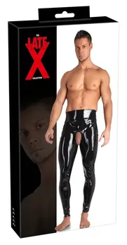 LateX Muške Lateks Helanke M sa Sjajnom Završnicom i Specijalnim Otvorom
