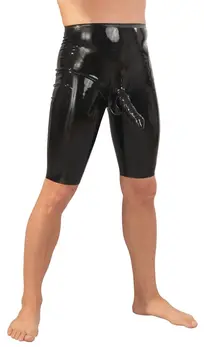 LateX Biciklističke kratke pantalone M - Muške crne latex, anatomski rukav, veličina M
