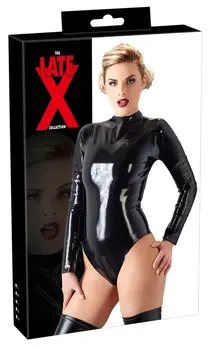 LateX Body Crni S - Dugi rukav, Dupli rajsferšlus, 0.35mm Lateks završna obrada