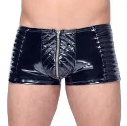 Black Level Vinil Biker-Stil Rastegljive Pantalone L - Sjajan 4-Way Kroj