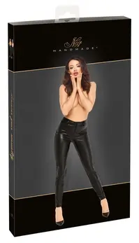 Noir Handmade Trousers Snake M Matte Snakeskin Slim-Fit Pants