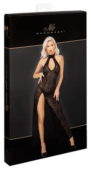 Noir Handmade Long Strapless Dress Leo Print Powernet M