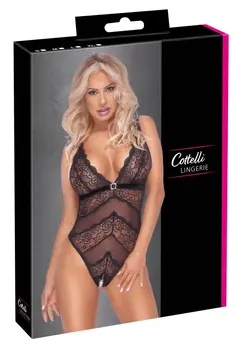 Cottelli Lingerie Čipkasti Powernet Body XL sa podesivim trakama