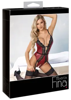 Abierta Fina Body Crveni/Crni XL, Otvorenog Dizajna, Lanci koji se Skidaju