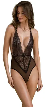 Passion Zinnia Eco Collection Bodysuit L/XL - Recycled Mesh & Lace