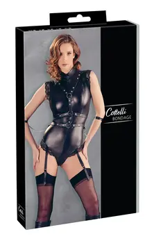 Cottelli Collection Body Matte Bondage XL with Harness & Removable Cuffs