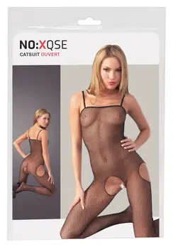 Cottelli Collection Mrežaste Body Čarape S/Crna Poliamidna Mreža