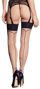 Cottelli Collection Čarape Seam Elegant 20 DEN sa Mašnom Crne M/L