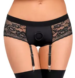 Bad Kitty pantalone sa podvezicama XL - podesive tange sa kačenjem i skidivim podvezicama