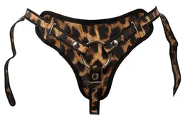 Leopard Frenzy Excellent Power Adjustable Strap-On Harness S-L, Leopard Print