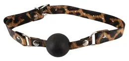 Excellent Power Leo Adjustable Silicone Gag Leopard Print 4cm