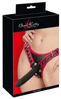 Bad Kitty strap-on pojas L/XL podesiv sa 3 silikonska dodatka