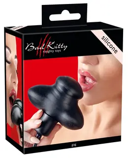 You2Toys crni silikonski naduvani gag sa podesivom pumpom, 12 cm
