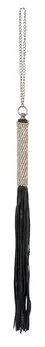 You2Toys mini flogger sa rhinestone drškom, 40 cm, crni