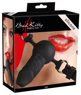 You2Toys Silikonska Comfort Gag Lopta sa Anatomskim Oblikom, Crna, Podesiva