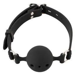 ZADO Silikonski Gag Medium - Crni Podesivi Kaiš, Prečnika 4 cm