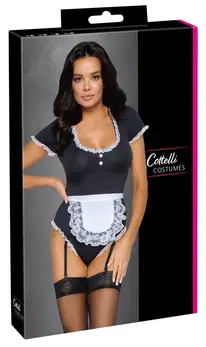 Cottelli COSTUMES L Bodistički komad inspirisan konobaricom sa keceljom i tregerima