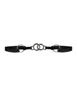 Obsessive Glandez Adjustable Handcuffs Black Polyamide-Spandex