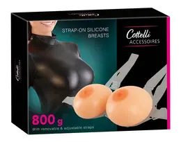 Cottelli Collection Silikonske Grudi sa Pregibom 800g Podesivi Transparentni Brusthalter