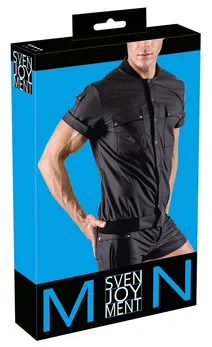 Svenjoyment Bluzon majica 2XL Crna mat finiš sa džepovima