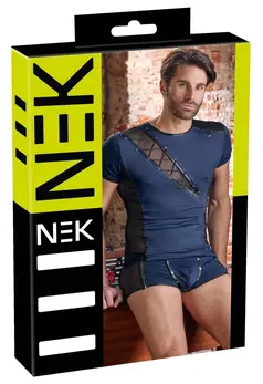 NEK Muška Powernet košulja Plava/Crna 2XL - Stretch Microfiber i Mat detalji