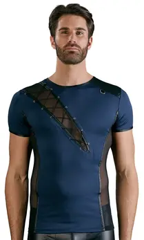 NEK Muška Powernet košulja Plava/Crna 2XL - Stretch Microfiber i Mat detalji