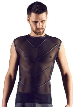 Cottelli Collection Muška košulja 2XL Crna Powernet Mat Finiš