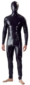 ZADO Men's Full-Body Suit L Stretch Mesh Black Zipper System