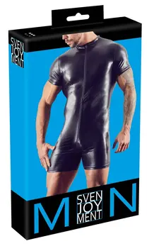 NEK Mat look muški playsuit L sa 3-delni rajsferšlusom, Crna