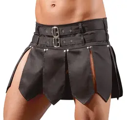 Cottelli Collection Gladiator inspirisana suknja S crna podesivi kaiševi