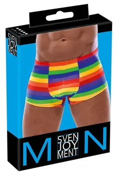 Svenjoyment Men's Boxer Briefs Rainbow Stripes XL Comfort Fit