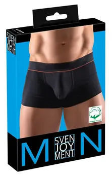 Svenjoyment Muške pripijene pantalone XL Organski pamuk Crna/Crvena