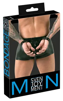 Svenjoyment Bondage Muške mat pantalone sa lisicama S