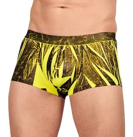 NEK Men's Neon Yellow Pants XL - Stretch Fabric, Fashion Print