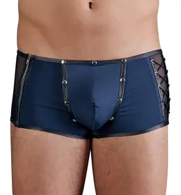 NEK Muške mikrovlakna pantalone S mat detalji, rajsferšlus i vezivanje, crna