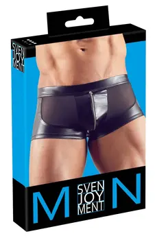 NEK Powernet muške pantalone XL sa wet look panelima i rajsferšlus detaljem