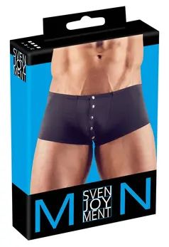 Svenjoyment Muške Pantalone M Crne Poluprovidne Pritisne Kopče