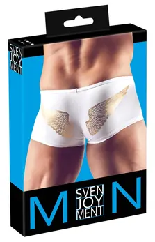 NEK Microfibre Men's Pants M with Golden Wing Detail and Zipper