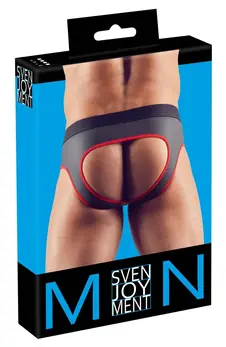 NEK Jokstrap L - Crna mat finiš, patent zatvarač napred, neopren izgled