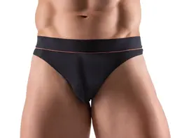 Svenjoyment Men's String Brief M Black-Red Organic Cotton Comfort