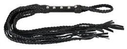 You2Toys Kožni Floger Cat-O-Nine, Pletena Koža, 70cm, Crni