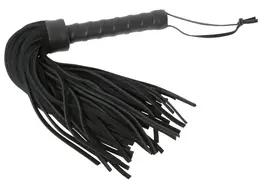 ZADO Leather Flogger 37 cm - Premium Full-Grain Leather Impact Tool