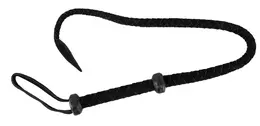 ZADO Single Tail Bič od Antilopa 90cm - Pletena Koža, Ojačana Ručka