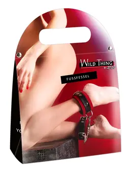 ZADO Red Ankle Restraint System - Adjustable Suede Leather, Black Padding