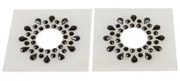 You2Toys Nipple Sticker Set 10pcs Black Gemstone Skin-Friendly 1.5cm