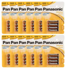 Panasonic AAA Batteries 48-Pack High Performance 1.5V Alkaline Set