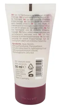 Just Play Hemp Seed Water-Based Lubricant 50ml - Vegan Formula